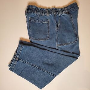 Time and Tru Ladies Wide Leg Capri Denim Jeans